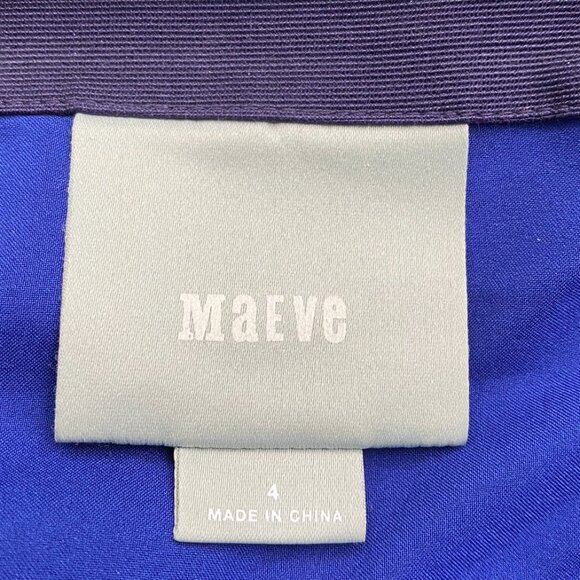 Anthropologie Maeve Retro Button Belted Two Piece Dress, Size 4 - Picture 4 of 6